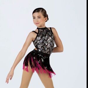 Weismann ‘Dreamlover’ Pink/Black Sequin Dance Costume